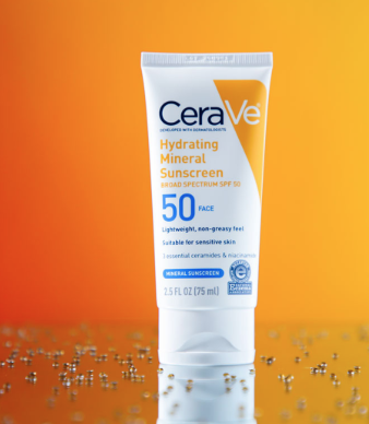 CeraVe Hydrating Mineral Face Sunscreen