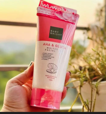 Baby Bright Aha & Gluta Whitening Facial Foam
